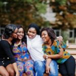 Group of african womens